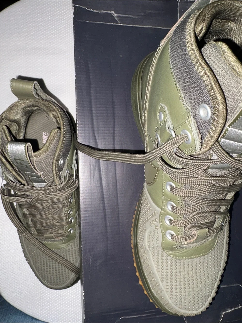 Nike Air Force 1 Olive Green Men’s duck boot Tactical Lace-Up Boots